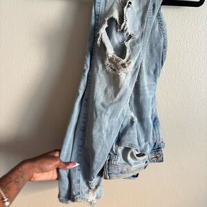 Distressed Light Blue Women's Jeans